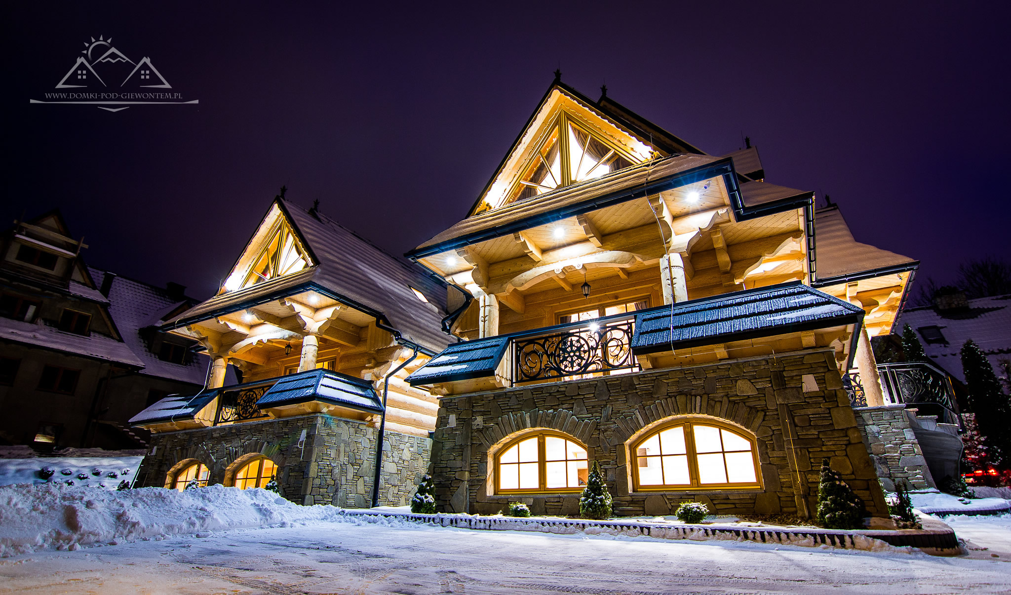 domek do wynajęcia zakopane - Oświetlone piękne domki
